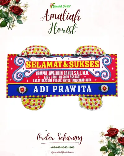 Karangan Bunga Ucapan Selamat di Kadubelang